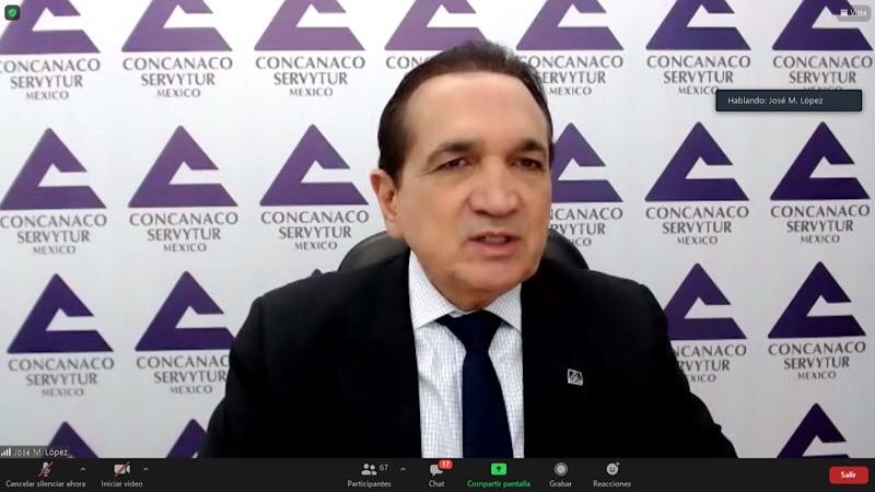 José Manuel López Campos, presidente de Concanaco Servytur